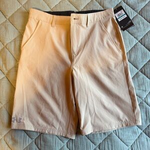 Boy's Under Armour Beige Athletic Shorts